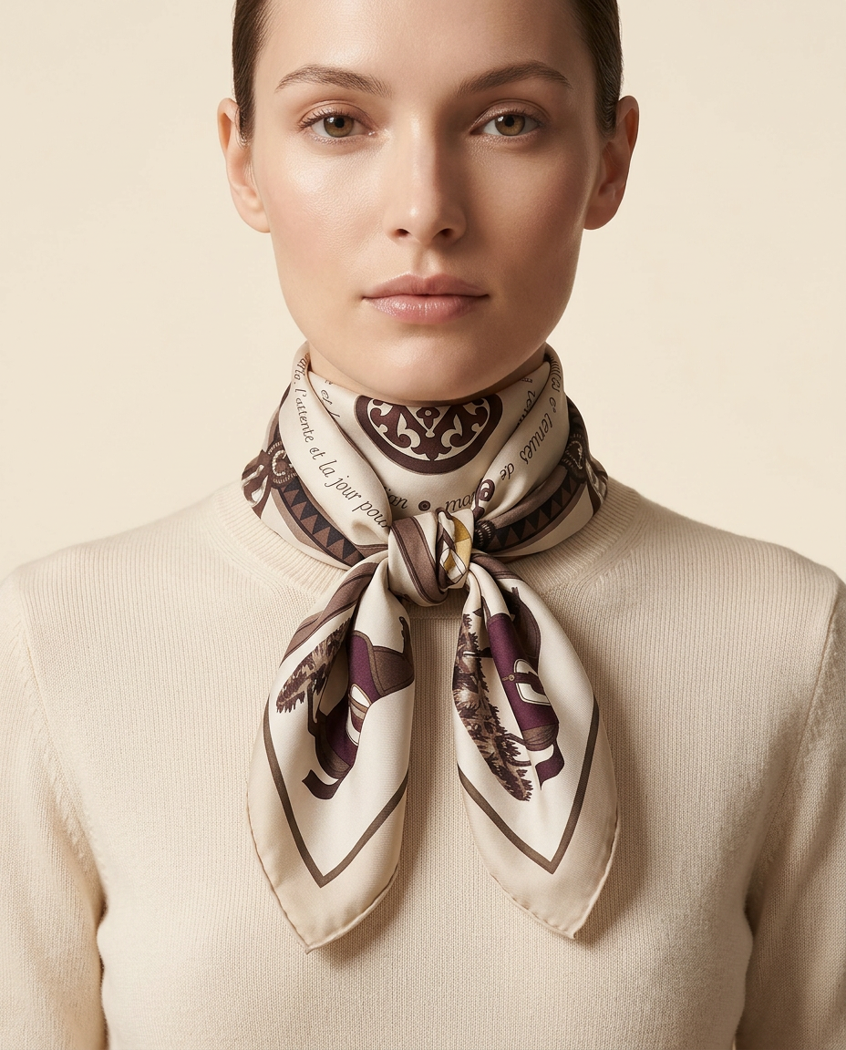 Printed Scarf 65*65  Voile