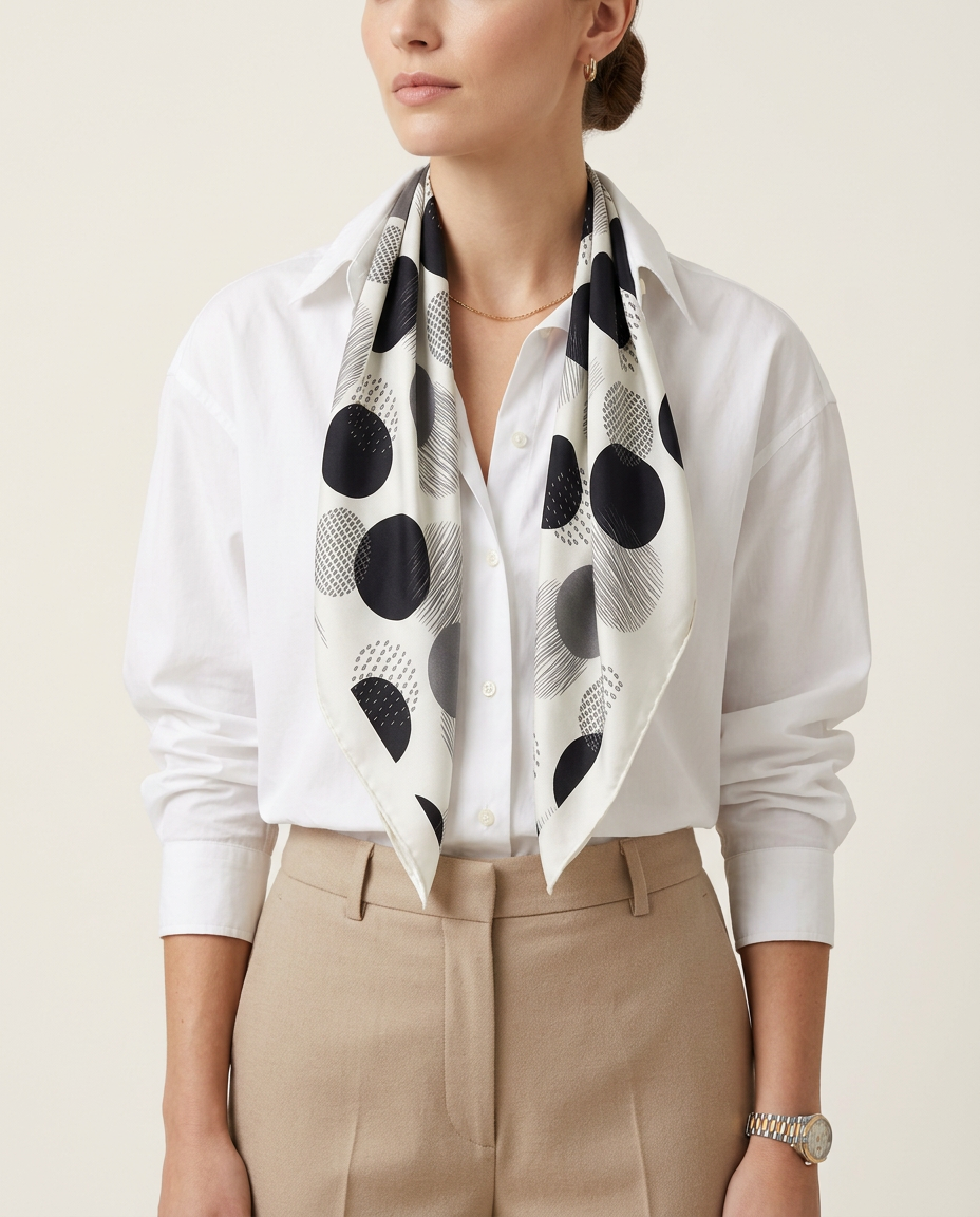 Printed Scarf 65*65  Voile