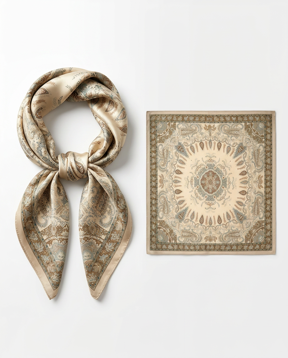 Printed Scarf 65*65  Voile
