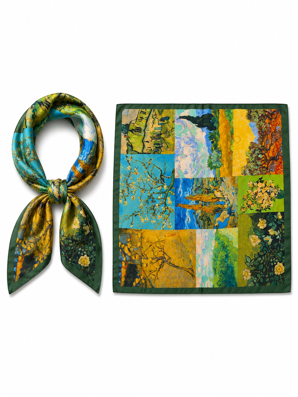 Printed Scarf 65*65  Voile