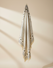 Printed Shimmer Scarf 90*90  Voile