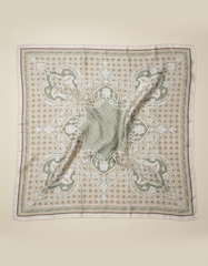 Printed Shimmer Scarf 90*90  Voile