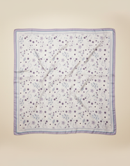 Printed Shimmer Scarf 90*90  Voile