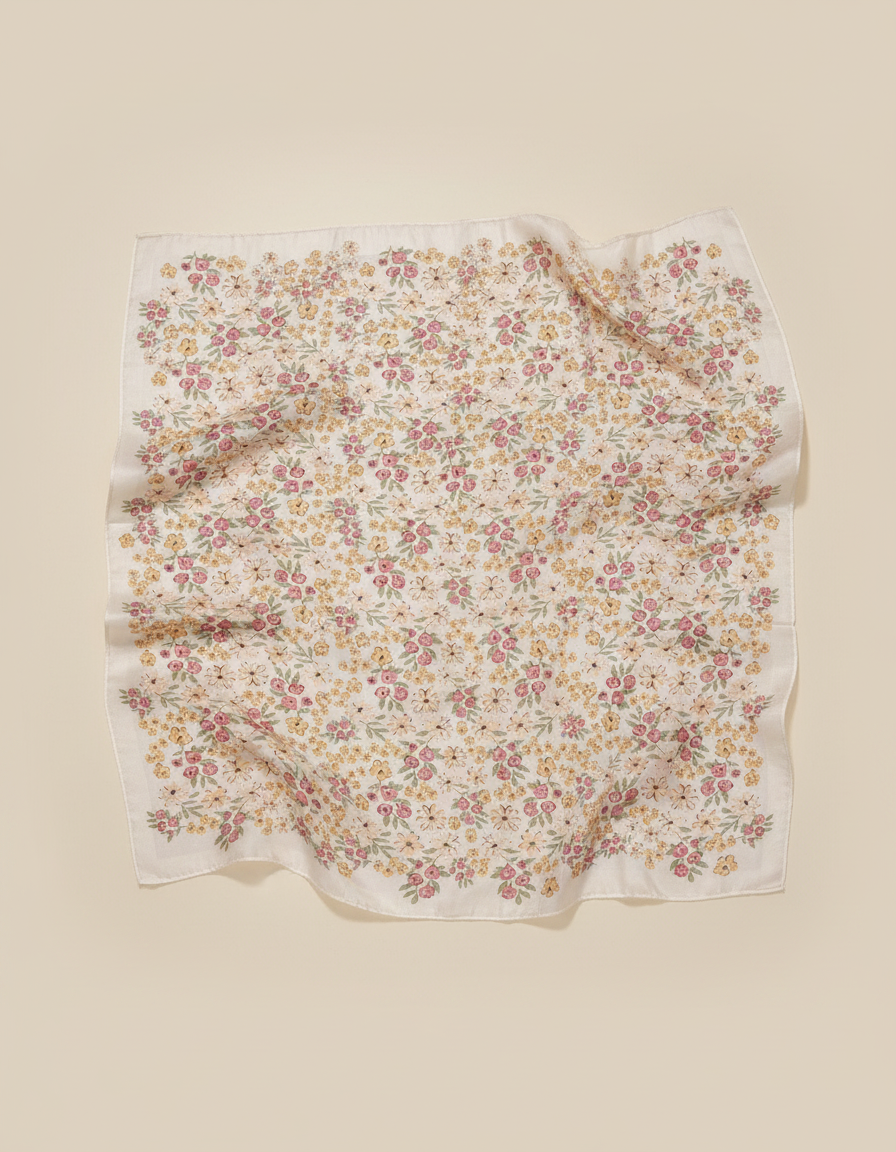 Printed Shimmer Scarf 90*90  Voile