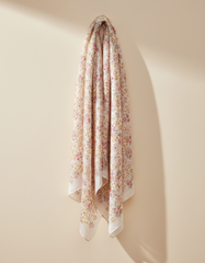 Printed Shimmer Scarf 90*90  Voile