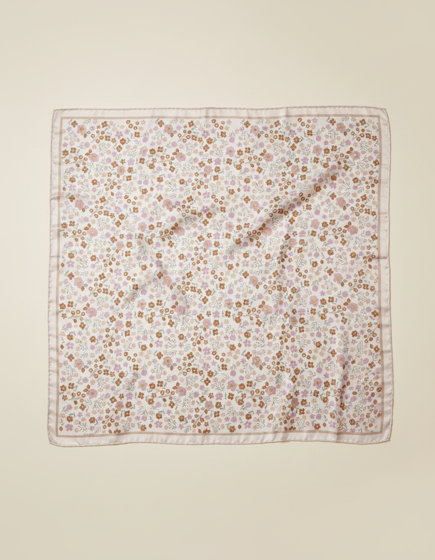 Printed Shimmer Scarf 90*90  Voile