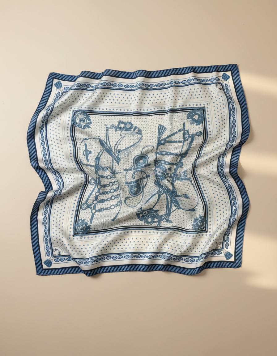 Printed Scarf 65x65  Voile