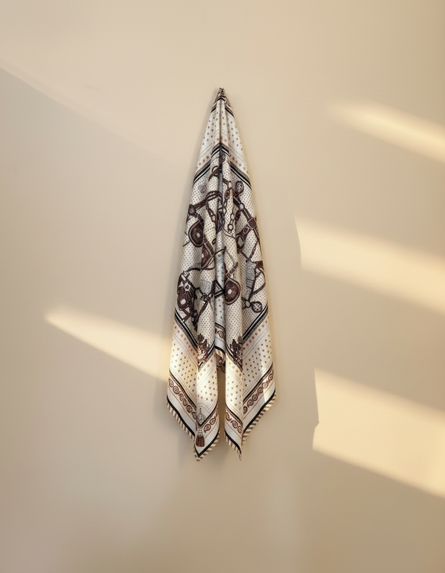 Printed Scarf 65x65  Voile