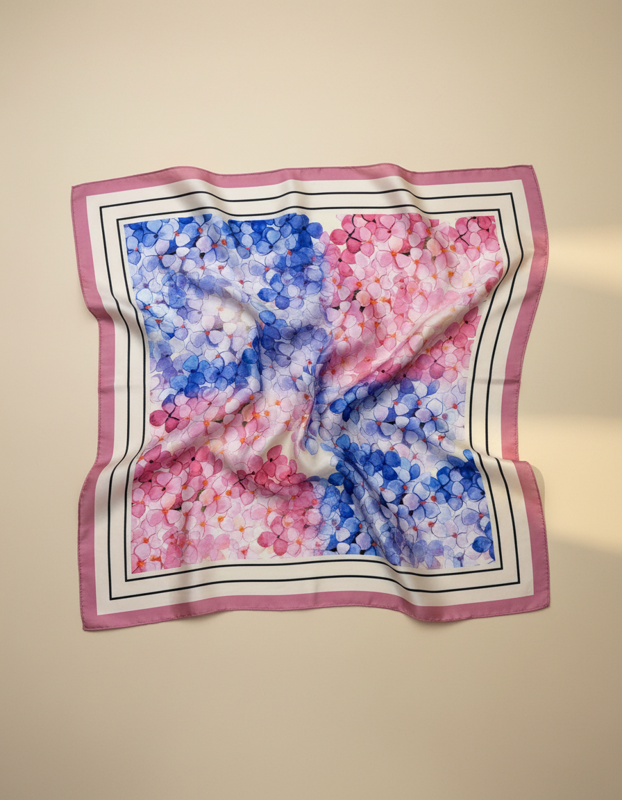 Printed Scarf 65x65  Voile
