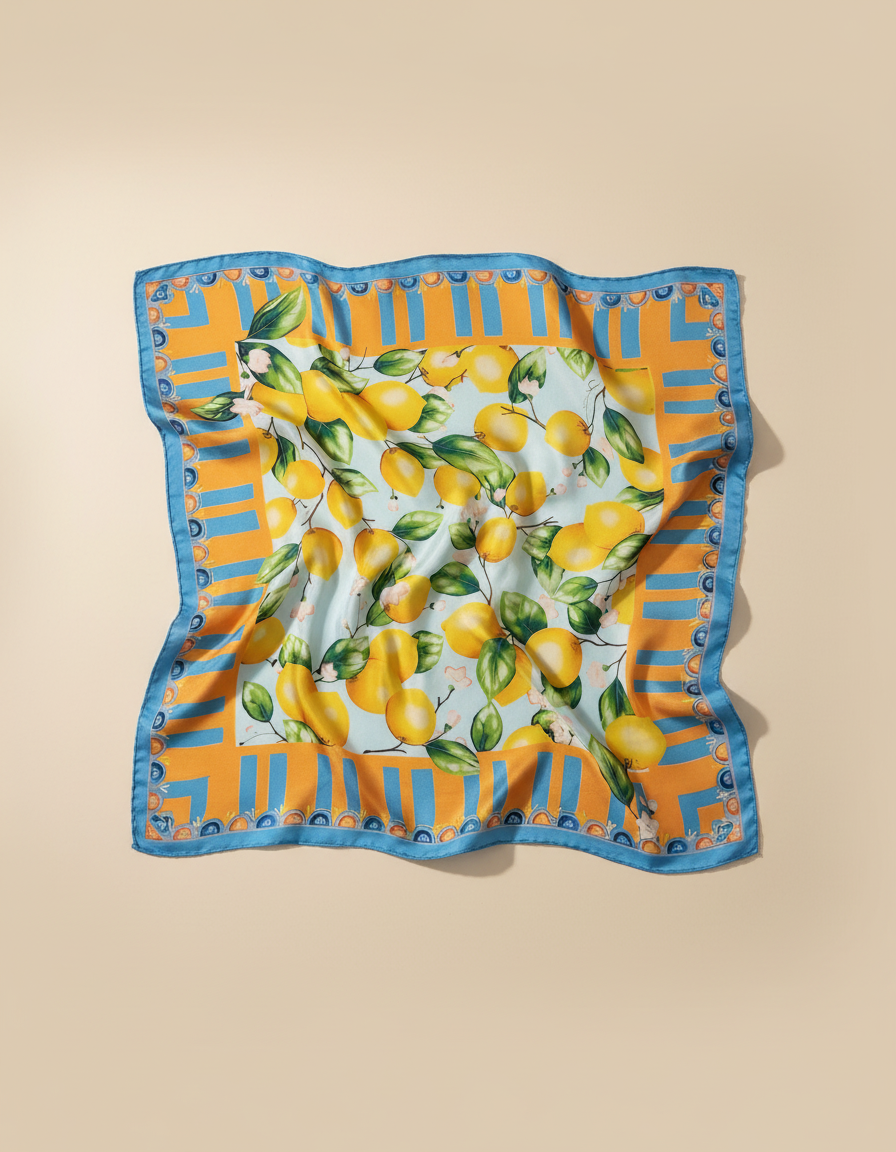 Printed Scarf 65x65  Voile