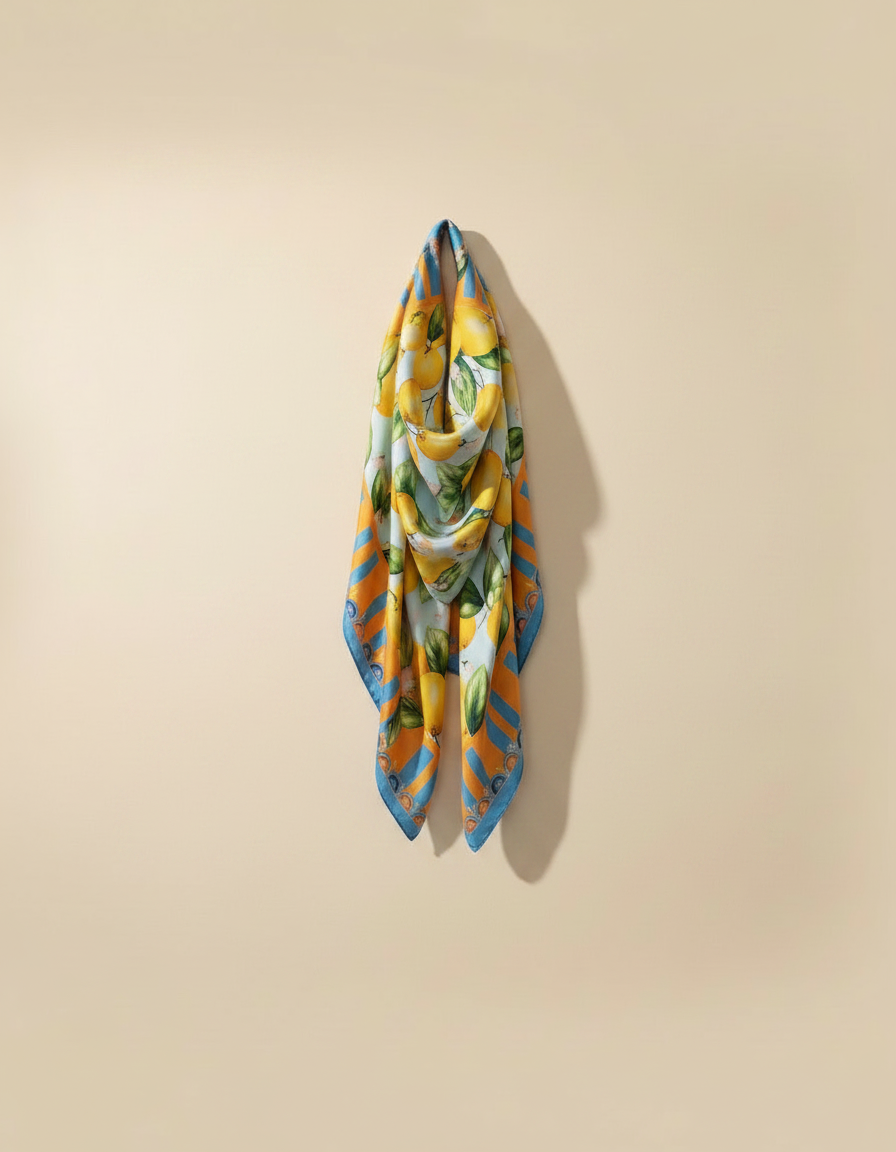 Printed Scarf 65x65  Voile