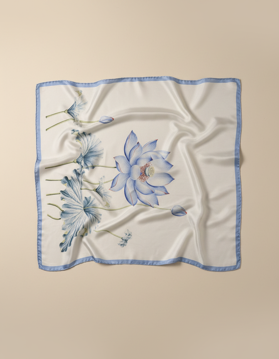 Printed Scarf 65x65  Voile