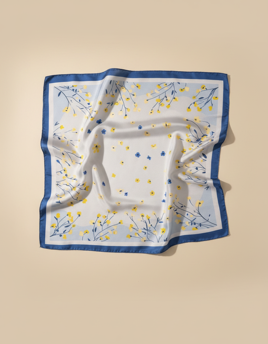 Printed Scarf 65x65  Voile