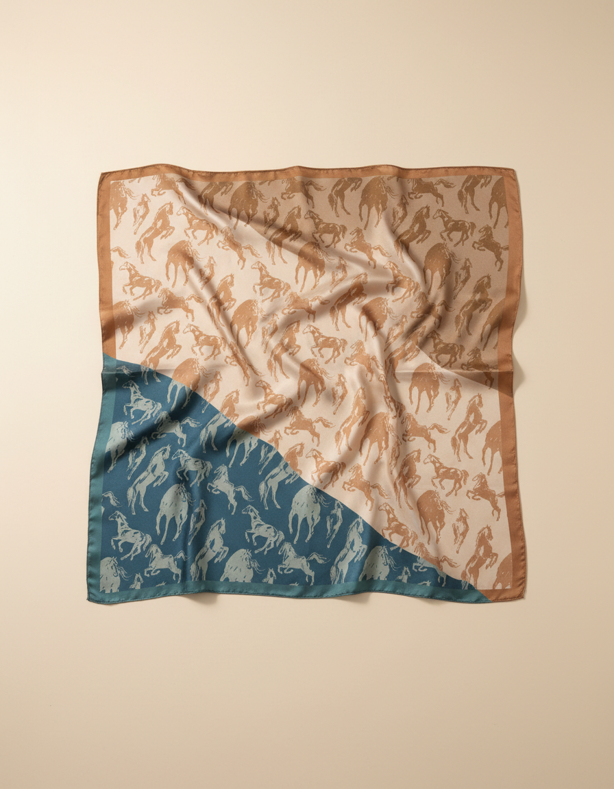 Printed Scarf 65x65  Voile