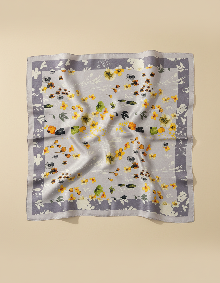 Printed Scarf 65x65  Voile