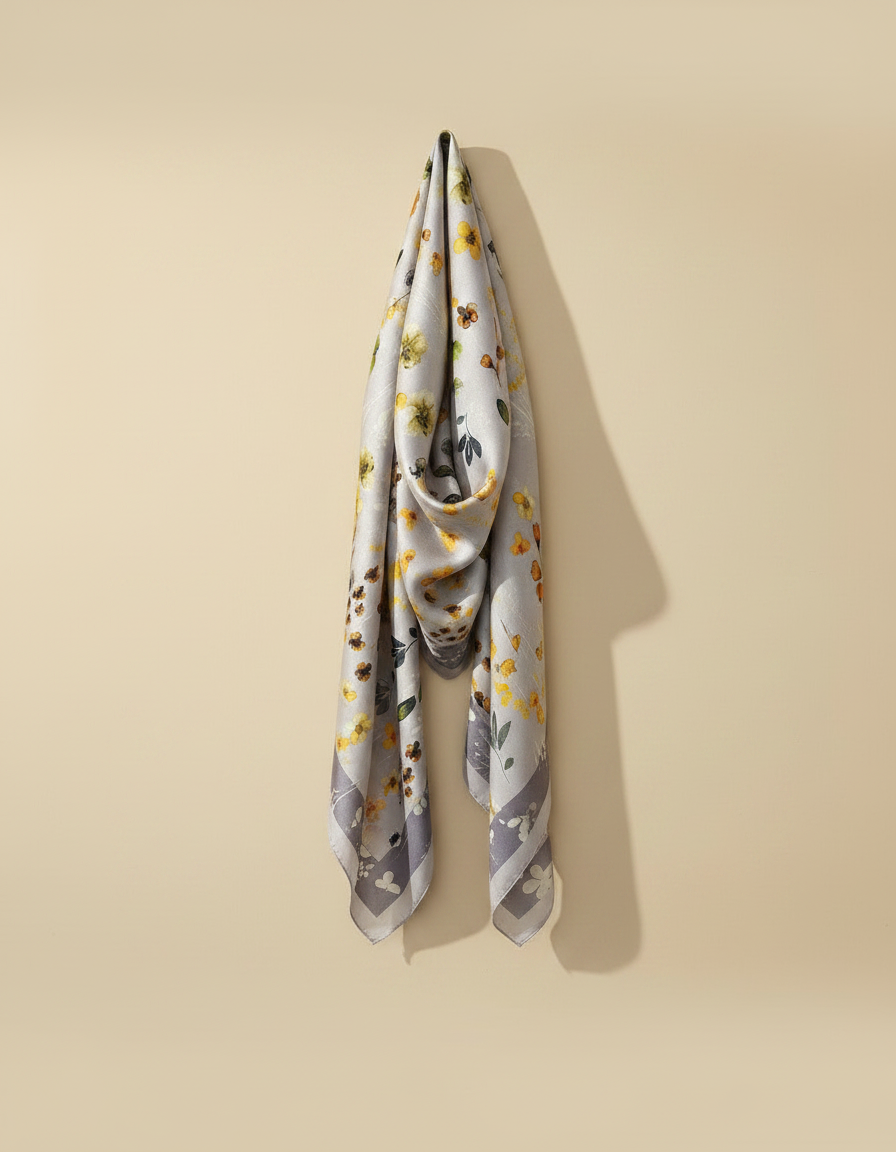 Printed Scarf 65x65  Voile