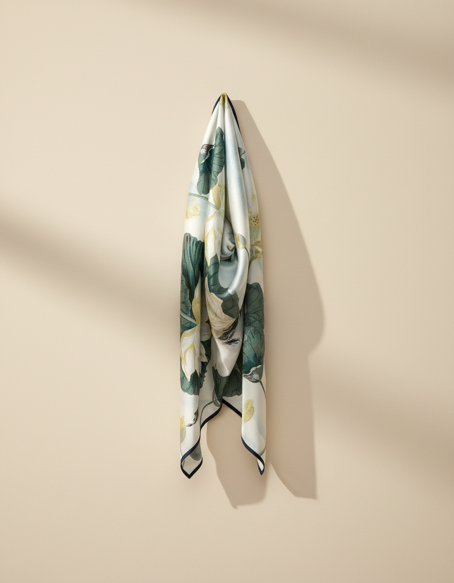 Printed Scarf 65x65  Voile