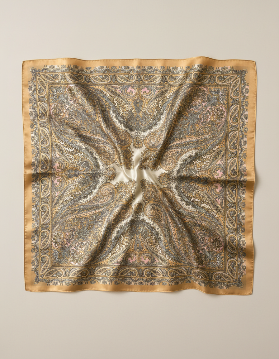 Printed Scarf 65x65  Voile