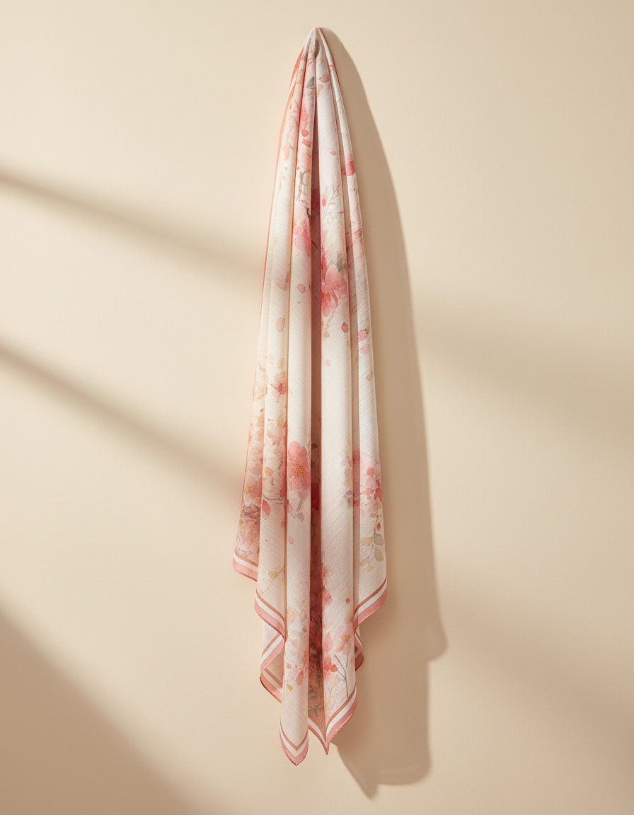 Printed Scarf 90*90  Voile