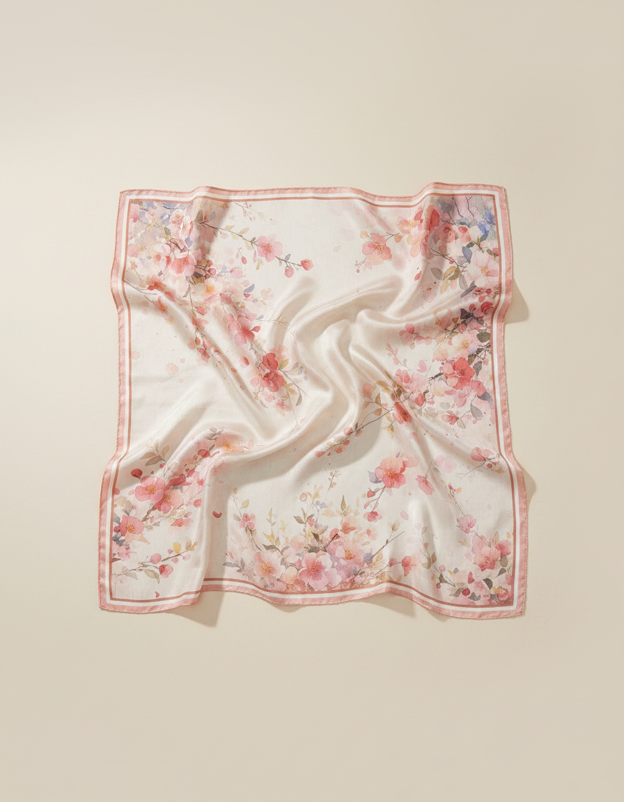 Printed Scarf 90*90  Voile