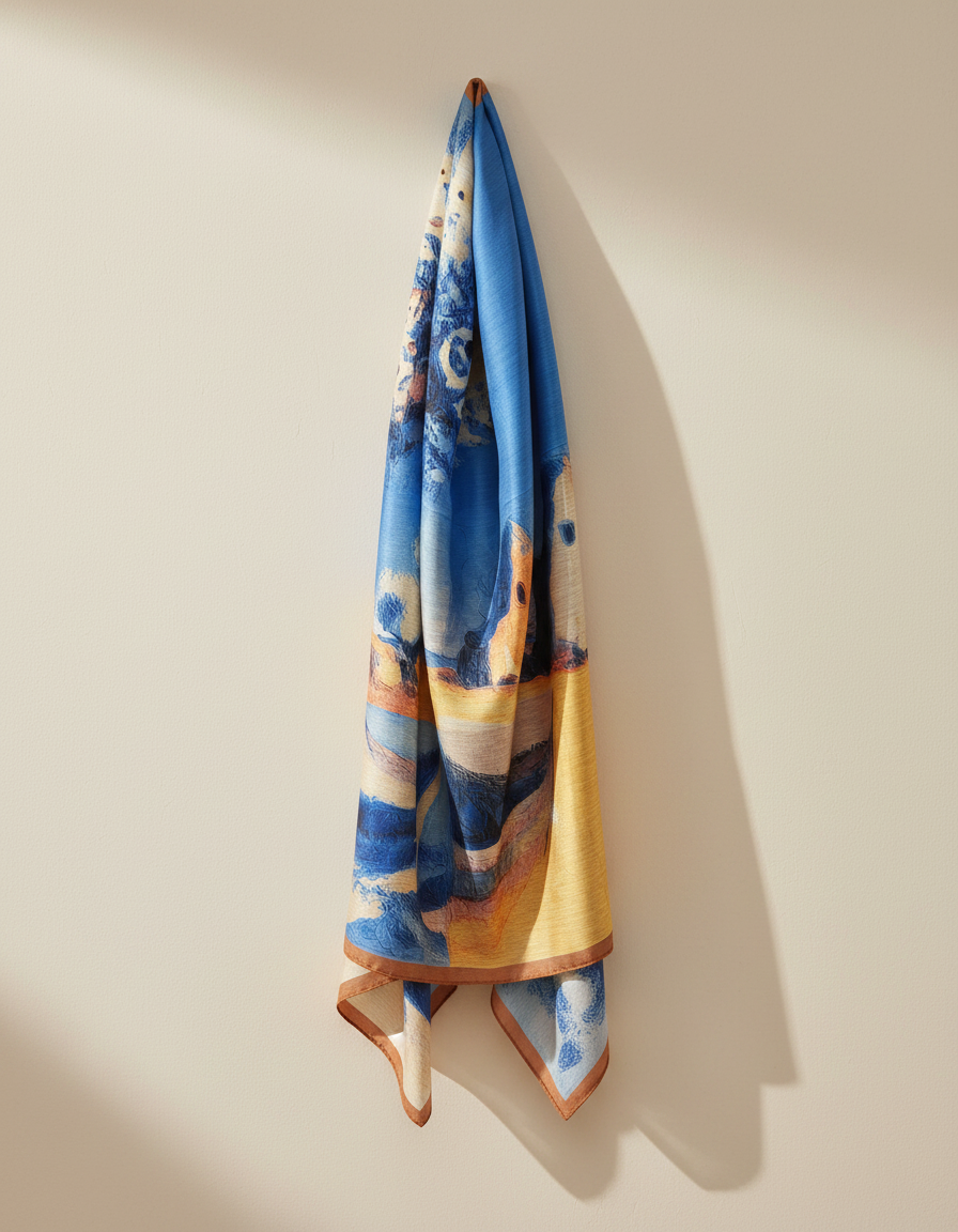 Printed Scarf 90*90  Voile