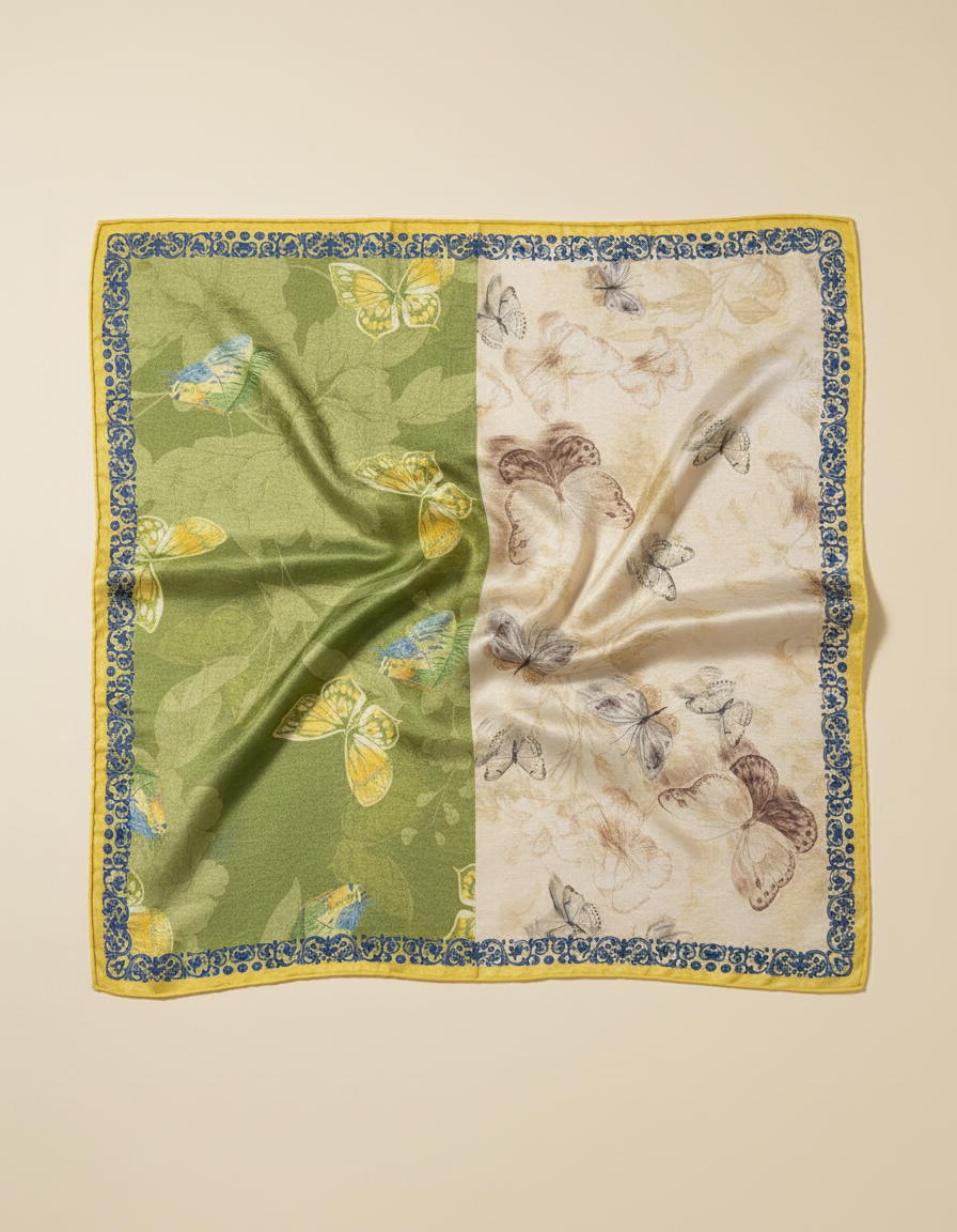Printed Scarf 90*90  Voile