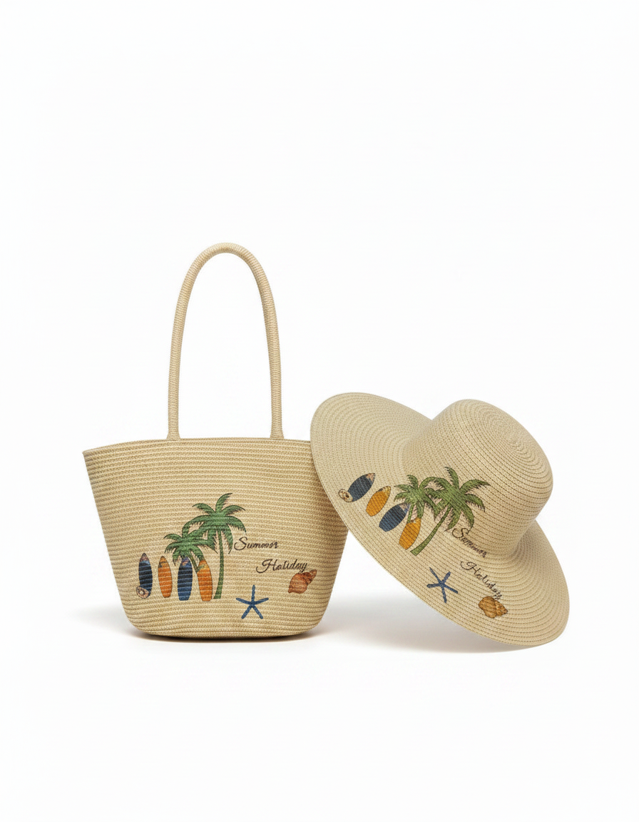 Hat+Bag Set  Voile