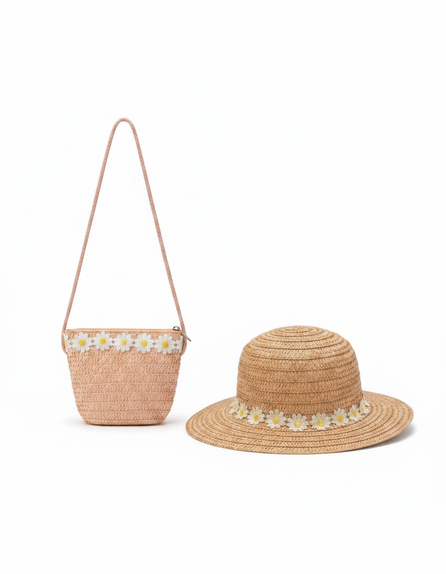 Kids Hat+Bag Set  Voile