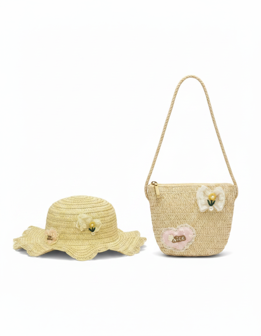 Kids Hat+Bag Set  Voile