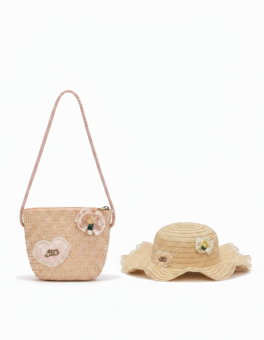 Kids Hat+Bag Set  Voile