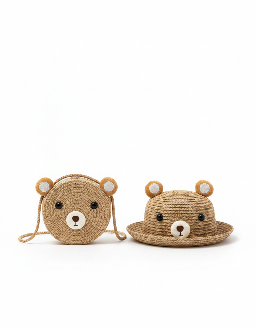 Kids Hat+Bag Set  Voile