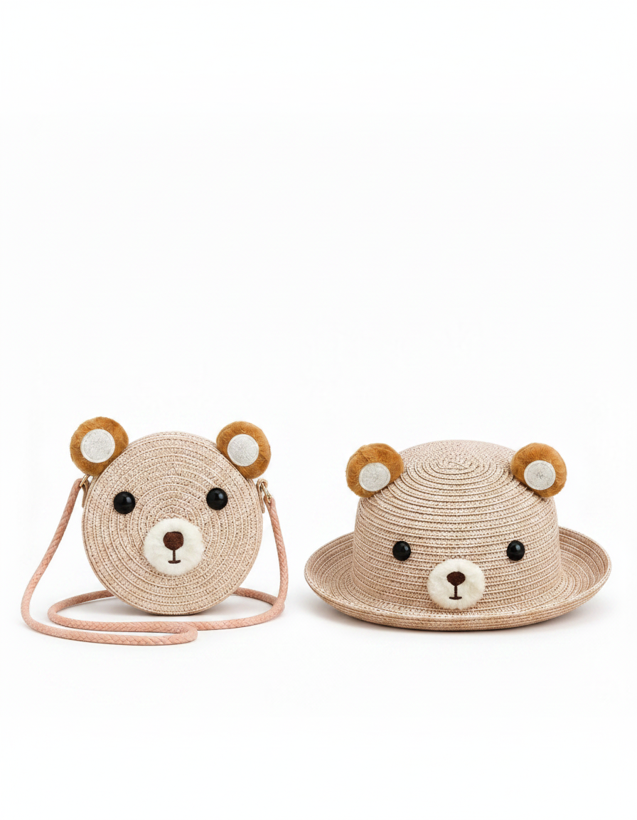 Kids Hat+Bag Set  Voile