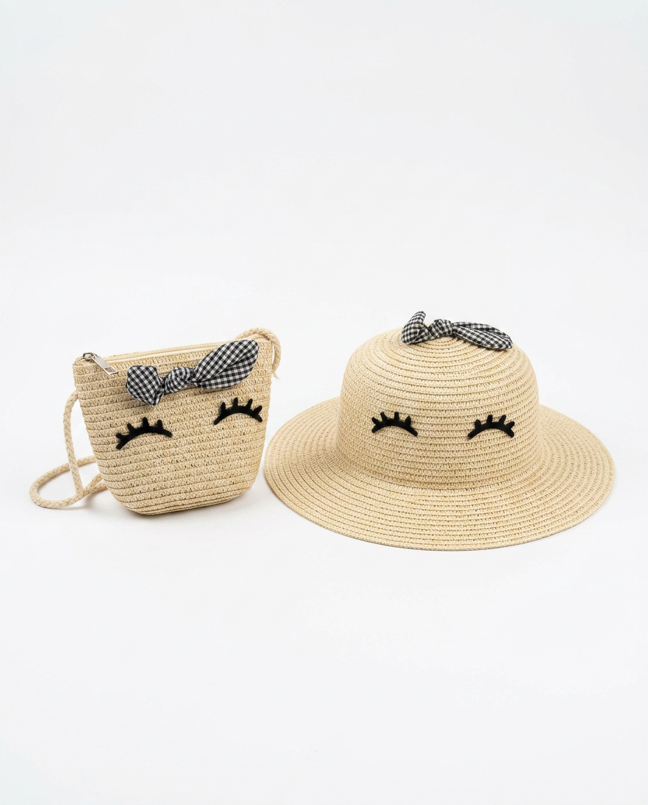 Kids Hat+Bag Set  Voile