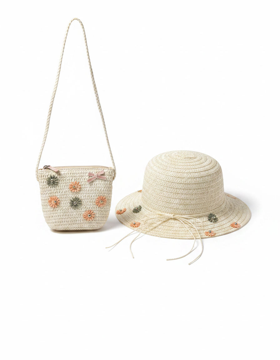 Kids Hat+Bag Set  Voile