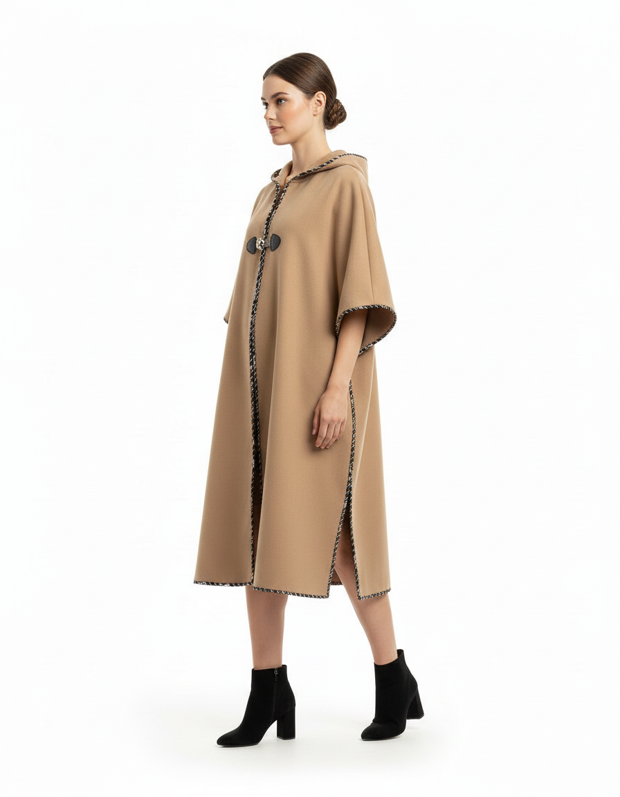 Hyacinthe Everyday Maxi Cardigan – Oversized Hooded  Voile
