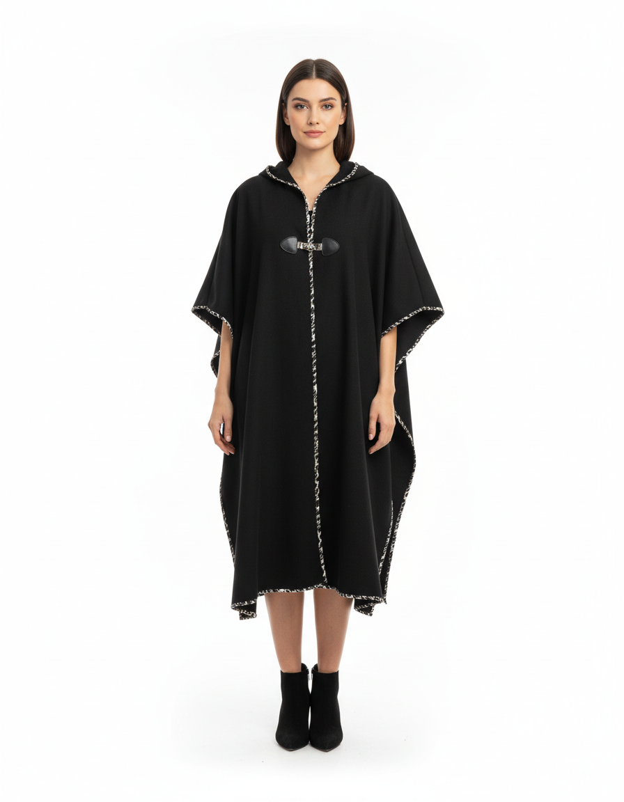 Hyacinthe Everyday Maxi Cardigan – Oversized Hooded  Voile