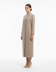 Ismerie Viscose Maxi Cardigan – Button-Front Long Sleeve  Voile