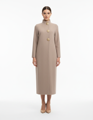 Ismerie Viscose Maxi Cardigan – Button-Front Long Sleeve  Voile