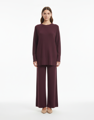Jeanne-Marie Viscose Maxi Co-ord Set – Pull-On Long Sleeve  Voile