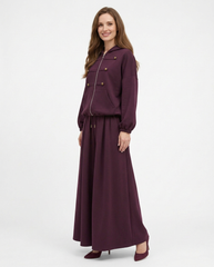 Lumine Viscose Co-ord Set – Relaxed Fit Hooded  Voile