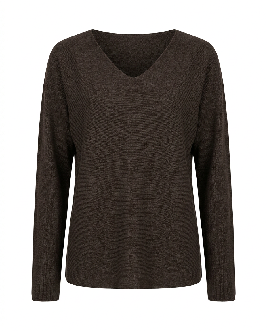 Marise Viscose Blouse – Pull-On V-Neck  Voile