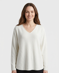 Marise Viscose Blouse – Pull-On V-Neck  Voile