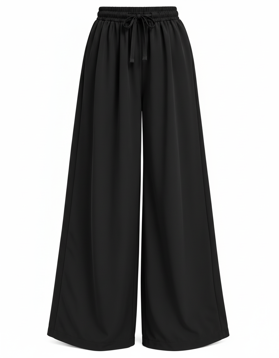Lauriane Everyday Trousers – Elastic Waist  Voile