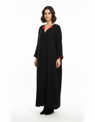 Ines Viscose Maxi Dress – Oversized V-Neck  Voile