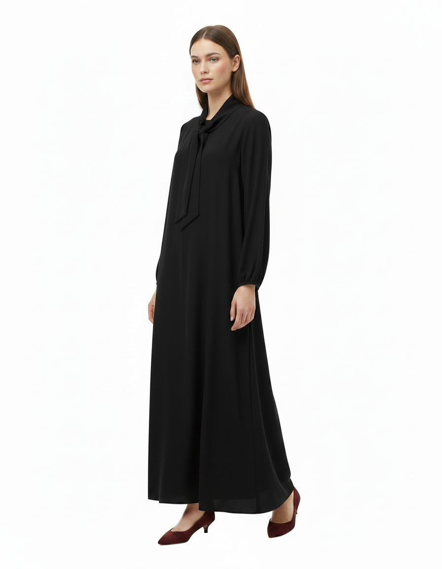 Leonie Everyday Maxi Dress – Belted V-Neck  Voile