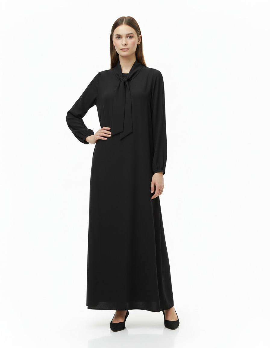 Leonie Everyday Maxi Dress – Belted V-Neck  Voile