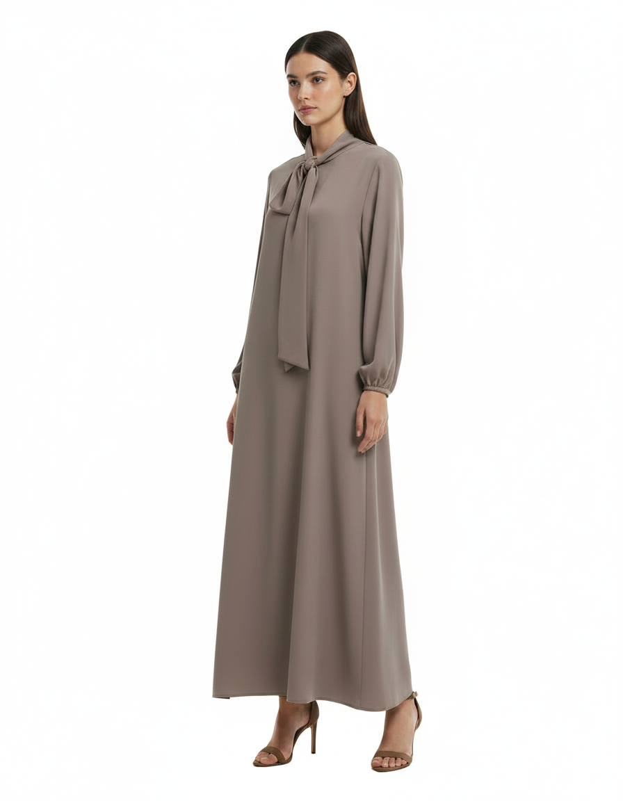 Leonie Everyday Maxi Dress – Belted V-Neck  Voile