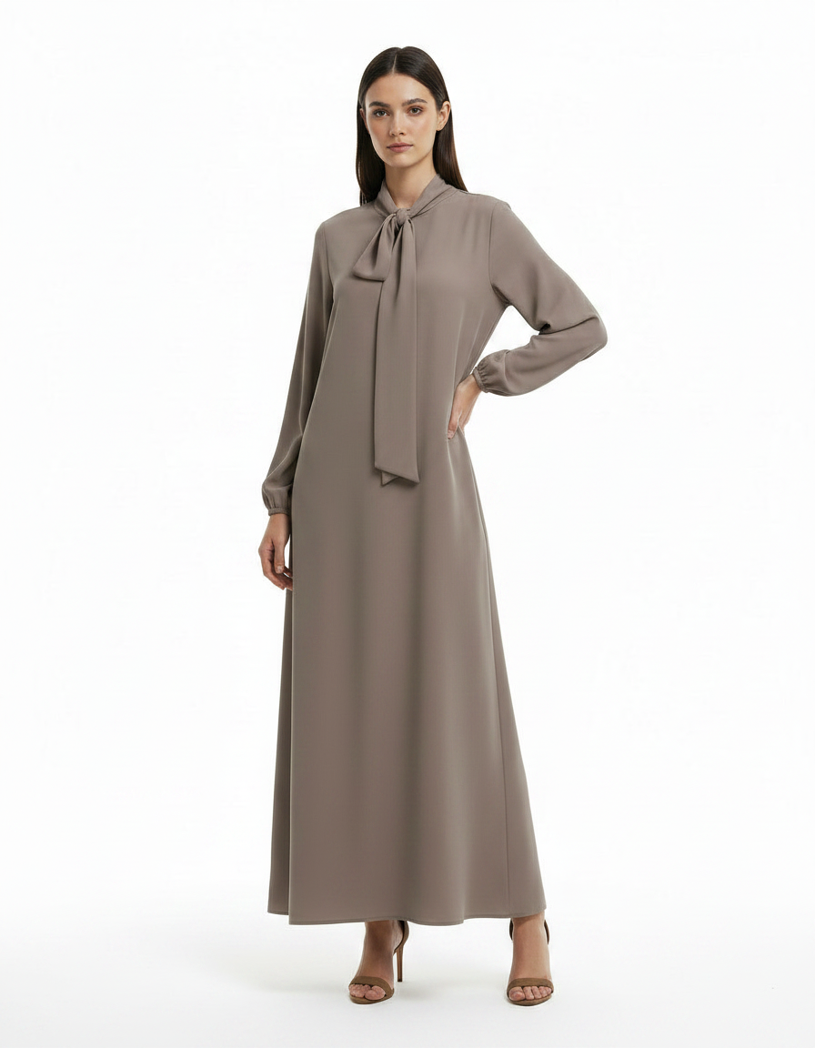 Leonie Everyday Maxi Dress – Belted V-Neck  Voile