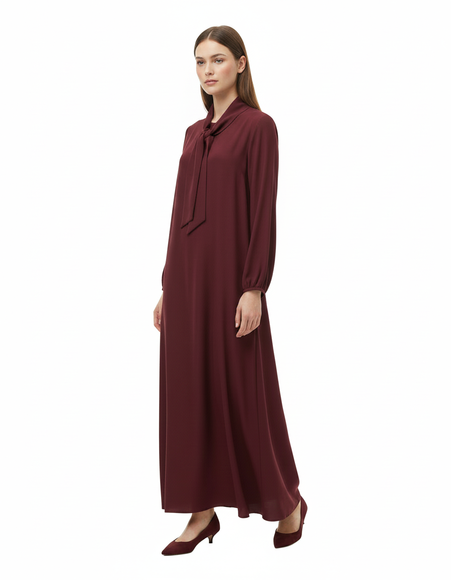 Leonie Everyday Maxi Dress – Belted V-Neck  Voile