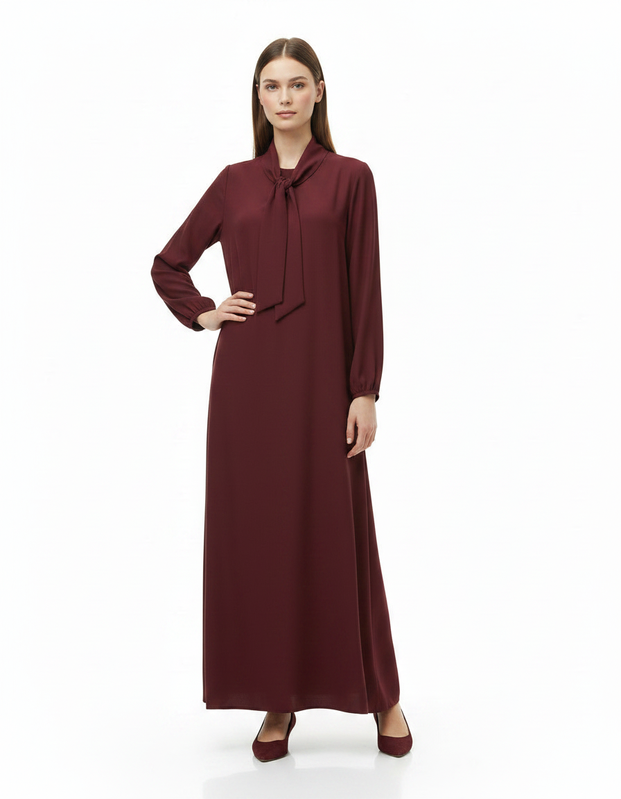 Leonie Everyday Maxi Dress – Belted V-Neck  Voile